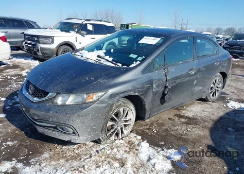 2013 Honda Civic Ex-L z USA, uszkodzony, nr VIN 2HGFB2F9XDH544515